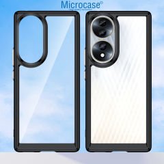 Microcase Honor 70 Shield Serisi Darbeye Dayanıklı Yarı Esnek Plastik TPU Kılıf - AL8100