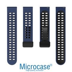 Microcase Huawei Watch GT2 42mm için Mıknatıslı Delikli Silikon Kordon Kayış - KY84