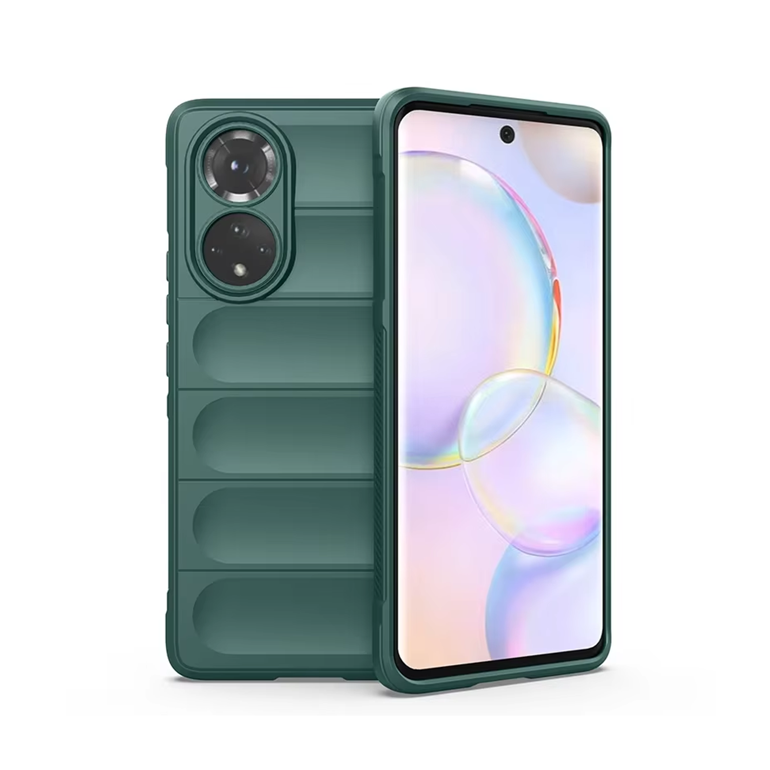 Microcase Honor 70 Miami Serisi Darbeye Dayanıklı Silikon Kılıf - AL3420 Yeşil