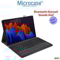 Microcase Samsung Galaxy Tab S7 Plus T970 T976 Tablet Bluetooth Klavyeli Standlı Kılıf - BKK1