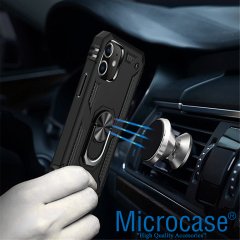 iPhone 12 Pro Max Kamera Lens Halkası - Kapalı Tasarım Kırmızı