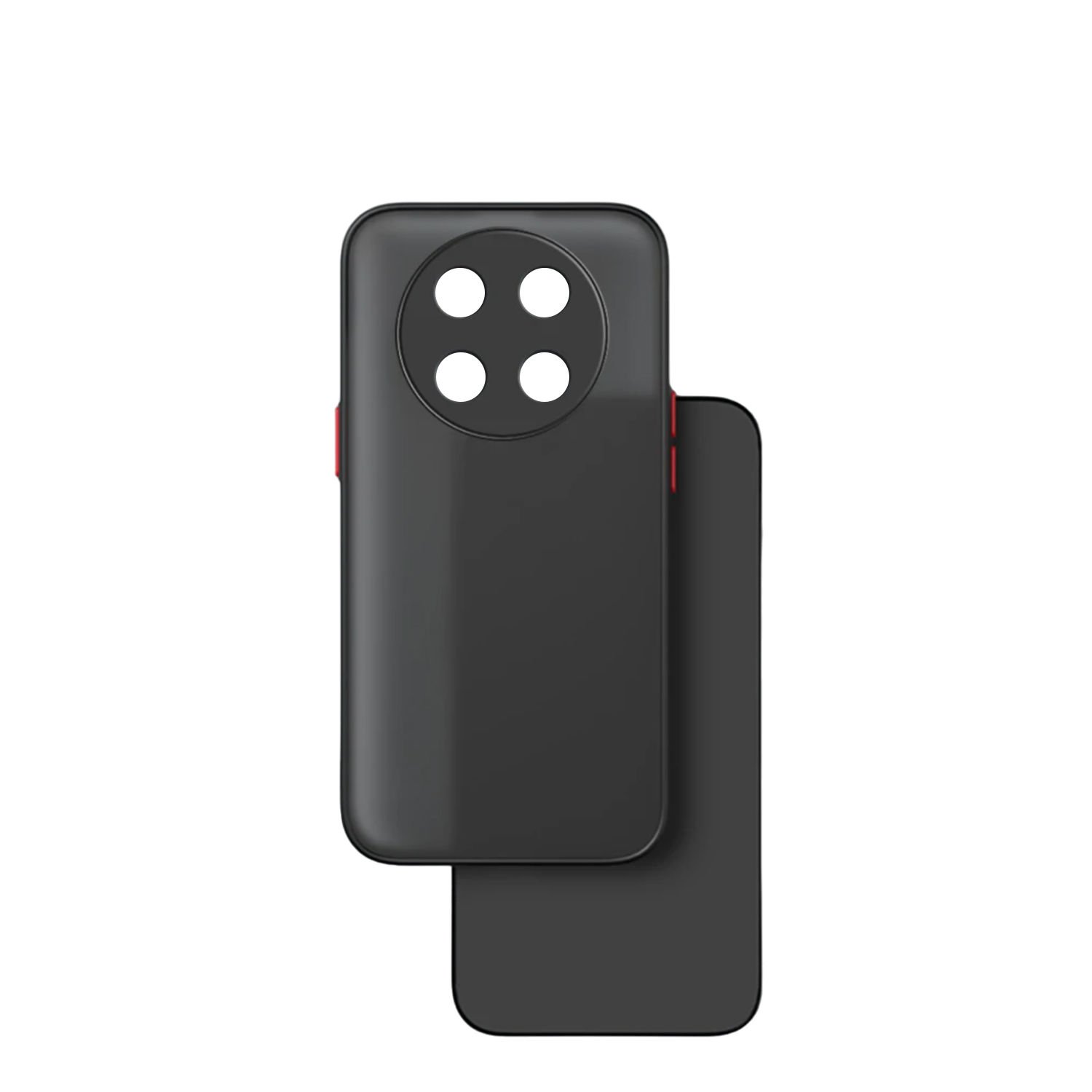 Microcase Huawei Nova 12İ London Serisi Darbeye Dayanıklı Kılıf - Buzlu Siyah AL3415