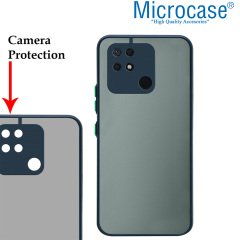 Microcase Xiaomi Redmi 10C London Serisi Darbeye Dayanıklı Kılıf - Buzlu Mavi