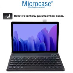 Microcase Samsung Galaxy Tab A7 T500 T505 T507 10.4 Tablet Bluetooth Klavyeli Standlı Kılıf - BKK1