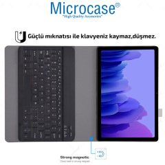 Microcase Samsung Galaxy Tab A7 T500 T505 T507 10.4 Tablet Bluetooth Klavyeli Standlı Kılıf - BKK1