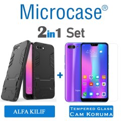 Microcase Huawei Honor 10 Alfa Armor Kılıf + Ekran Koruma
