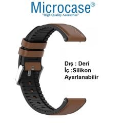 Microcase Xiaomi Redmi Watch 5 Active  ile Uyumlu  Tokalı Deri Kordon Kayış - KY87