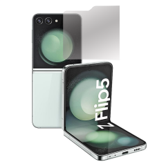 Microcase Samsung Galaxy Z Flip5 Telefon Arkası için Tempered Cam AL5352