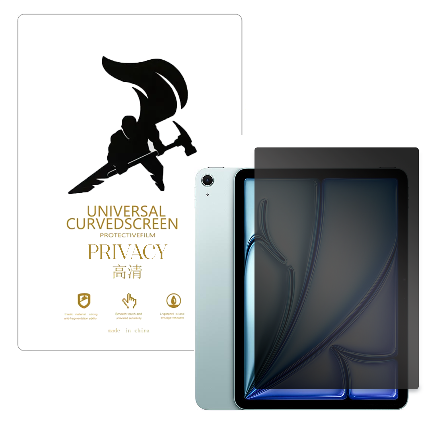 Microcase iPad Air 11 2026 Tablet ile Uyumlu Privacy Gizlilik Filtreli Hayalet Nano Ekran Koruyucu - EKM111