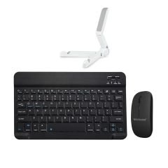 Lenovo Tab M10 TB328FU 10.1 inch / T328 Tablet için Bluetooth Klavye (TR Sticker) + Bluetooth Mouse + Tablet Standı - AL2765
