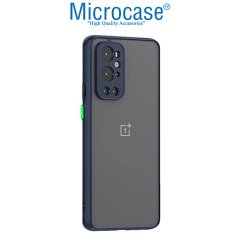 Microcase Oneplus 9 Pro (Global) London Serisi Darbeye Dayanıklı Kılıf - Buzlu Mavi