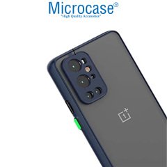 Microcase Oneplus 9 Pro (Global) London Serisi Darbeye Dayanıklı Kılıf - Buzlu Mavi