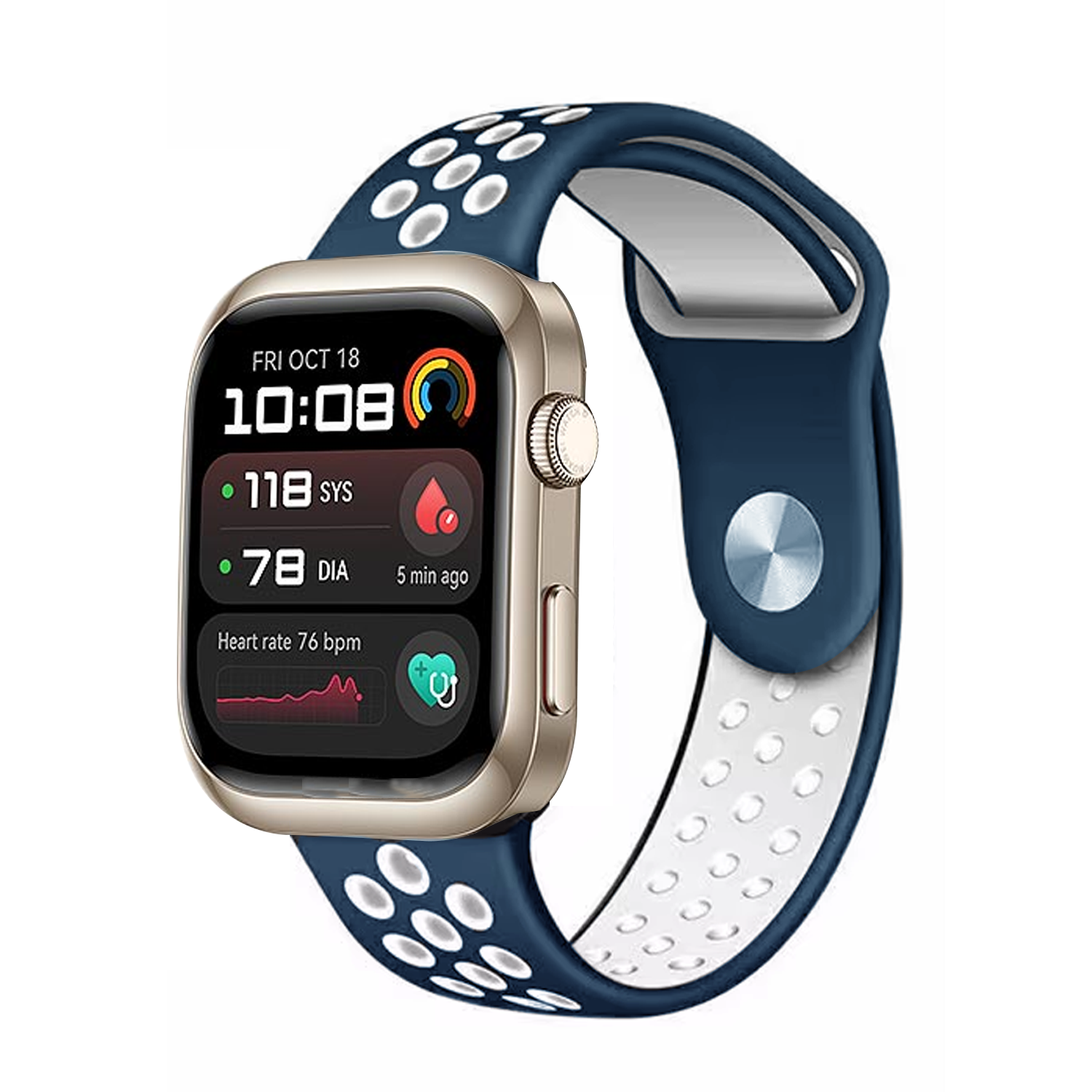 Microcase Huawei Watch D2 için Delikli Silikon Kordon Kayış - KY6558