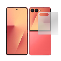 Microcase Samsung Galaxy Z Flip7 Telefon Arkası için Tempered Cam AL5352