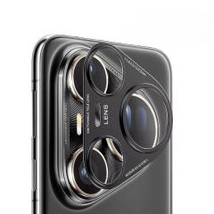 Microcase Huawei Pura 80 Pro / Pura 80 Pro Plus Uyumlu Kamera Lens Koruma Halkası - Kapalı Tasarım -Siyah AL3401