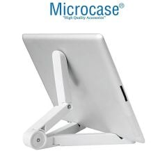 Microcase Apple iPad Mini 2024 8.3 inch Tablet için Bluetooth Klavye + Mouse + Tablet Standı - AL45150 Pembe