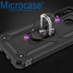 Huawei P40 Lite E Anka Serisi Yüzük Standlı Kılıf