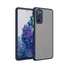 Microcase Samsung Galaxy M52 5G London Serisi Darbeye Dayanıklı Kılıf - Buzlu Mavi