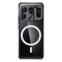 Microcase Xiaomi 11 Ultra için Magsafe Manyetik Darbeye Dayanıklı Yarı Esnek Plastik TPU Şeffaf Kılıf - AL8115