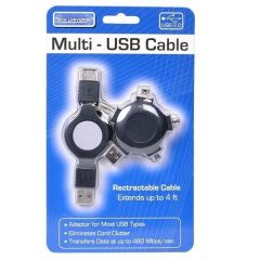 Microcase Multi USB Adaptör Kablo TU1310 USB 2.0 480 Mbps 4in1 AL2591