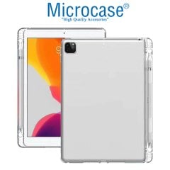 Microcase iPad Pro 4.Nesil 12.9 inch 2020 Soft Kalem Koymalı Silikon Kılıf - Şeffaf