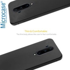 Microcase OnePlus 7T Pro Elektrocase Serisi Kamera Korumalı Silikon Kılıf - Siyah
