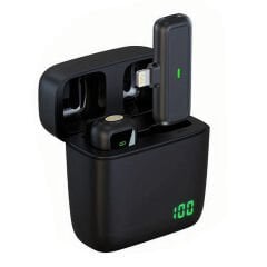 Microcase Lightning Girişli Tekli Profesyonel Wireless Kablosuz Yaka Mikrofonu Lavalier - AL4117