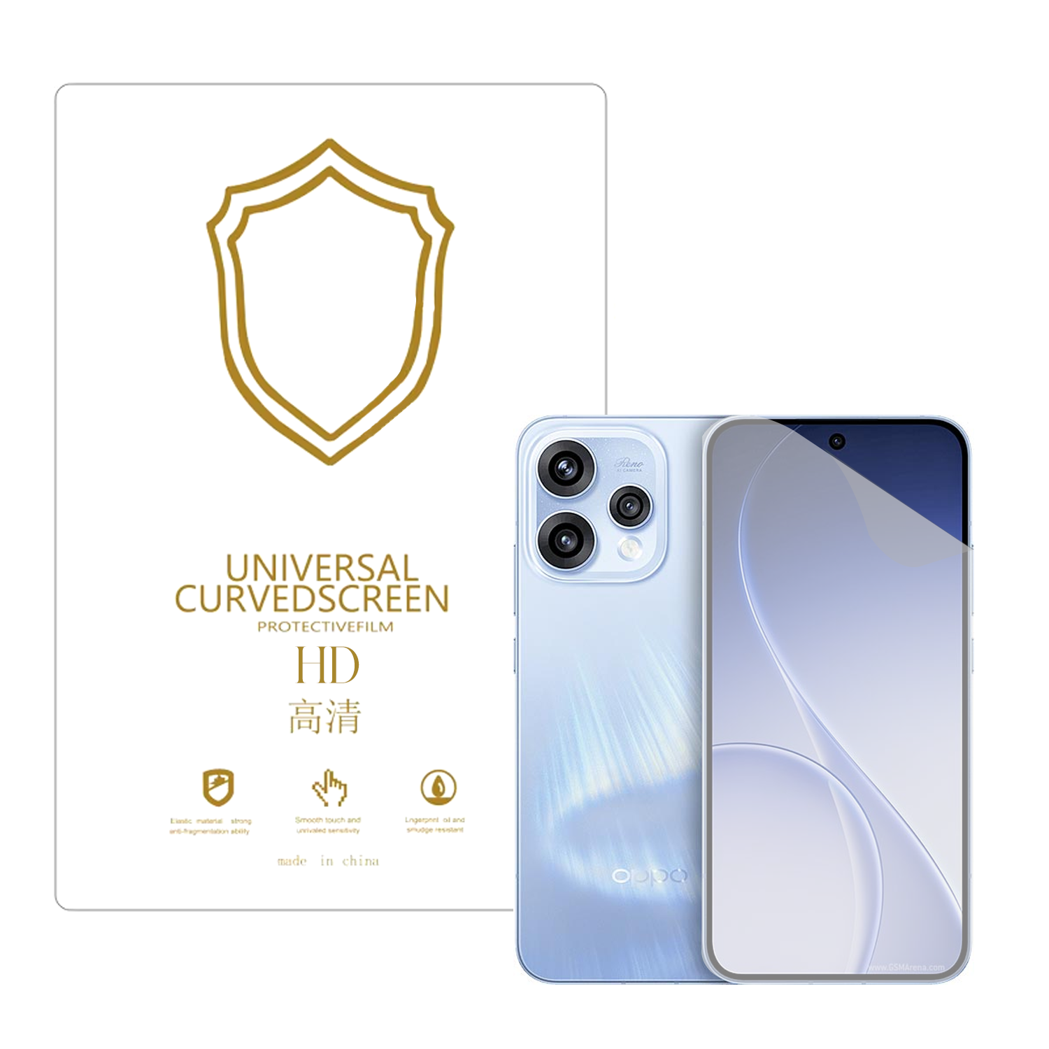 Microcase OPPO Reno 15 ile Uyumlu Full Tpu Nano Ön Ekran Koruma Filmi - EKM101
