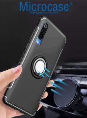 Xiaomi Mi 9 Yüzük Standlı Armor Silikon Kılıf + CAM (SEÇ)