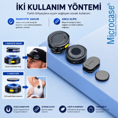 Microcase Kablosuz Yaka Mikrofonu Type-C Telefon Uyumlu Gürültü Engelleyici Şarj Kutulu Mikrofon - AL5771