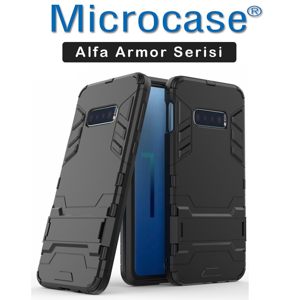 Microcase Samsung Galaxy S10e Alfa Serisi Armor Standlı Kılıf
