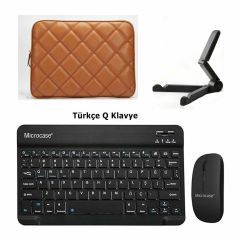 Microcase Honor Pad X9 11.5 inch   Tablet Çanta+Türkçe Bluetooth Klavye+Mouse+Tablet Standı-AL8124