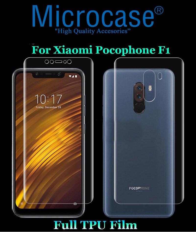 Microcase Xiaomi Pocophone F1 Full Ön Arka Kaplama Koruma Filmi