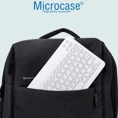 Microcase Tablet ve Telefonlar için Şarjlı Bluetooth Klavye - AL2671 Koyu Mor