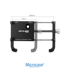 Microcase GUB Pro 3 Alüminyum Alaşım Bisiklet Motosiklet Telefon Tutucu - 55-100mm Ayarlanabilir Gidon Telefon Sabitleyici - AL5775