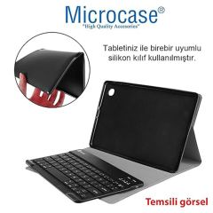 Microcase Samsung  Tab S9 Ultra 14.6  inch Tablet Uyumlu Bluetooth Klavyeli Standlı Kılıf - BKK4