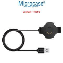 Microcase Amazfit Pace 1 Manyetik Şarj Aygıtlı USB Kablo 1 Metre Siyah - AL2667