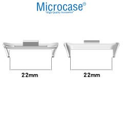 Microcase Xiaomi Redmi Watch 4/Mi Band 8 Pro için  22mm Metal Kordon Kayış Adaptörü-AL4954