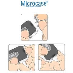 Microcase Xiaomi Redmi Watch 4/Mi Band 8 Pro için  22mm Metal Kordon Kayış Adaptörü-AL4954