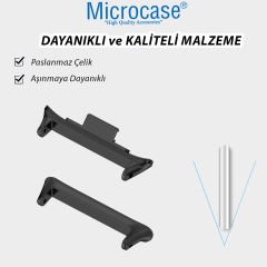 Microcase Xiaomi Redmi Watch 4/Mi Band 8 Pro için  22mm Metal Kordon Kayış Adaptörü-AL4954