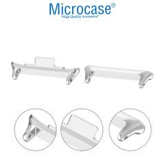 Microcase Xiaomi Redmi Watch 4/Mi Band 8 Pro için  22mm Metal Kordon Kayış Adaptörü-AL4954