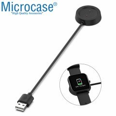 Microcase Xiaomi Amazfit Watch GTS - GTR için Manyetik Şarj Aygıtlı USB Kablo 1 Metre Siyah - AL2512