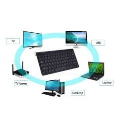 2.4 GHz Wireless Kablosuz Slim Klavye ve Mouse Seti + Türkçe Klavye Etiketi - AL27701