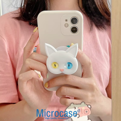 Microcase 3D Kedi Tasarımlı 3M Yapıştırmalı Cep Telefonu Tutacağı Popsocket - AL5243