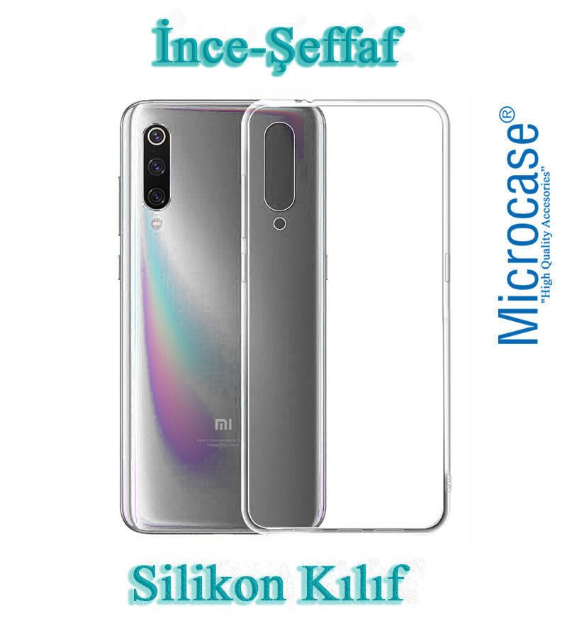Microcase Xiaomi Mi 9 Pro İnce 0.2 mm Soft Silikon Kılıf - Şeffaf
