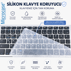 Microcase Bluetooth ve 2.4G Şarj Edilebilir İnce Tasarım Kablosuz Klavye Mouse Seti + Silikon Klavye Koruması AL5724
