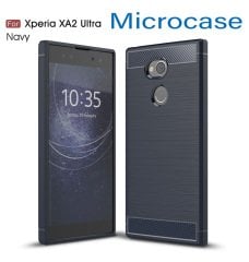 Sony Xperia XA2 Ultra Brushed Carbon Fiber Silikon TPU Kılıf