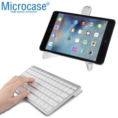 Microcase Huawei Mediapad T3 10 9.6 inch için Bluetooth Kablosuz Tablet Klavyesi + Tablet Tutucu Stand