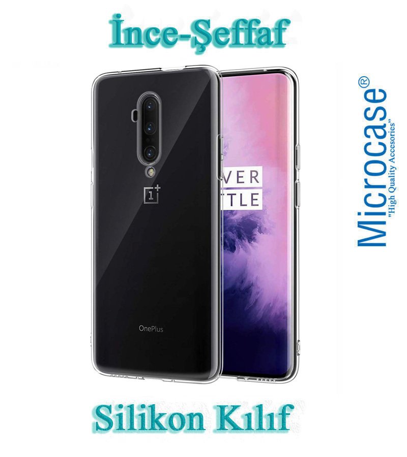 Microcase OnePlus 7T Pro İnce 0.2 mm Soft Silikon Kılıf - Şeffaf