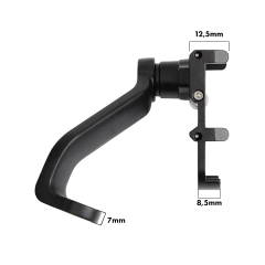 Microcase GUB Pro 2 Alüminyum Alaşım Bisiklet Motosiklet Telefon Tutucu - 55-100mm Dikiz Ayna Bağlantılı Telefon Sabitleyici - AL5773